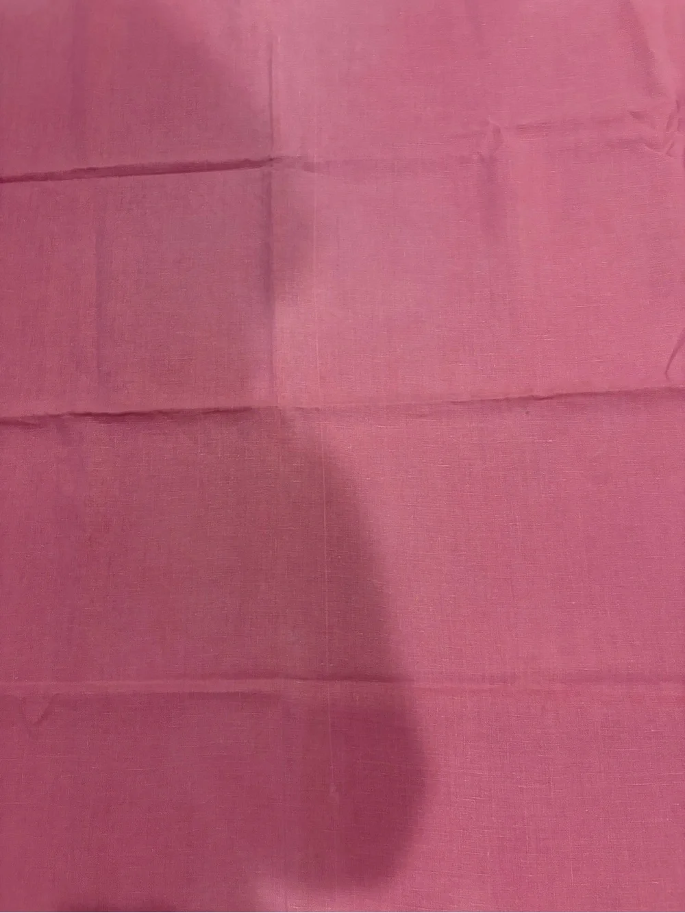Soft Pink Linen tablecloth - Folded , approximately 86